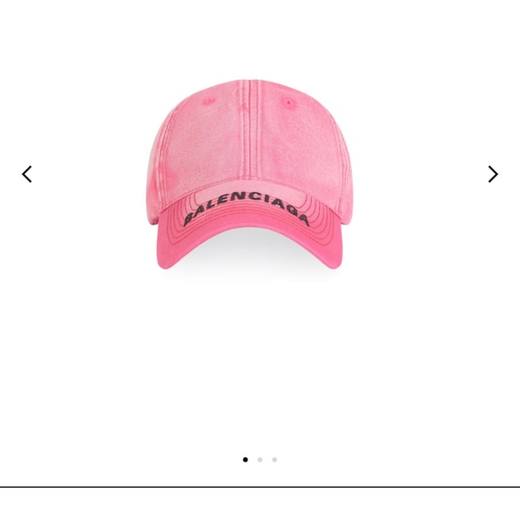 Pink Balenciaga Baseball Cap